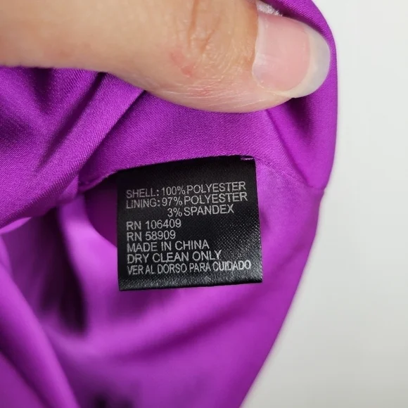 Cremieux Purple Sleeveless Bow Maxi Dress Size Medium - Picture 9 of 10